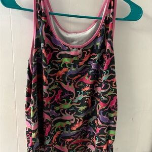 Colorful Dinosaur Print Women's Pajama set